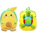 blue tree Cute Boy's and Girl's Plush Bag Medium Quality Full Embroidery Designs Mini Travel Backpack Mango (Mango-Tortoise)