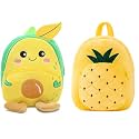 blue tree Cute Boy's and Girl's Plush Bag Medium Quality Full Embroidery Designs Mini Travel Backpack Mango (Mango-Pineapple)