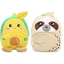 blue tree Cute Boy's and Girl's Plush Bag Medium Quality Full Embroidery Designs Mini Travel Backpack Mango (Mango-Sloth)