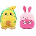 blue tree Cute Boy's and Girl's Plush Bag Medium Quality Full Embroidery Designs Mini Travel Backpack Mango (Mango-Ch konggi)