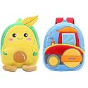 blue tree Cute Boy's and Girl's Plush Bag Medium Quality Full Embroidery Designs Mini Travel Backpack Mango (Mango-Road Roller)