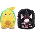 blue tree Cute Boy's and Girl's Plush Bag Medium Quality Full Embroidery Designs Mini Travel Backpack Mango (Mango-Fb Elephant)