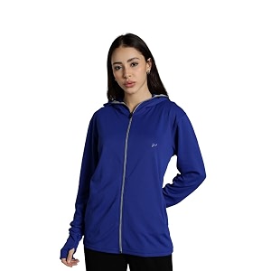 blue tyga womens sunscreen jacket 20 - advanced protection from sun amp pollution - upf 50 protection
