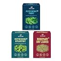 TEAFLOOR DRIED ROSEMARY 150G,REFRESHING SPEARMINT 100G,PEPPERMINT MAGIC 100G (350+ Cups)|A 100% natural,Caffeine-Free Herbal Tea |for PCOD,PCOS,Hair Growth And Food|No Additives,No Gluten,Vegan