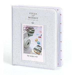 blueberry 64 pockets mini film photo album for fujifilm instax minimini 7s 8 8 9 25 26 50s 70 90 10 11 30 55 20 50 7 liplay instant camera 3 inch polaroid picture name card holder clay white