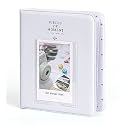Blueberry 64 Pockets Mini Film Photo Album For Fujifilm Instax Minimini 7S 8 8+ 9 25 26 50S 70 90 10 11 30 55 20 50 7 Liplay Instant Camera 3 Inch Polaroid Picture Name Card Holder (Clay White)
