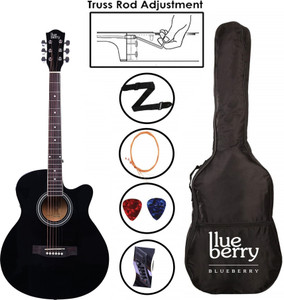 blueberry b-40eq-gl builtin equalizer electric semi-acoustic guitar basswood rosewood right hand orientation