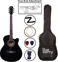 BLUEBERRY B-40EQ-GL Builtin Equalizer Electric Semi-acoustic Guitar Basswood Rosewood Right Hand Orientation