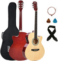 BLUEBERRY B-40EQ-NAT Builtin Equalizer Electric Semi-acoustic Guitar Spruce Wood Rosewood Right Hand Orientation