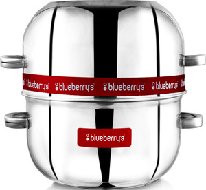 blueberrys 15 kg double layer stainless steel thermal rice cooker choodarapetty for home with stainless steel pot  rubber gasket  made in indiasilver stainless steel steamer 15 l