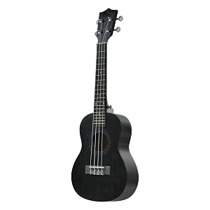 blueberry uk-10 concert ukulele nylon string sapele body engineering wood fingerboard amp bridge retro finish with bag and picks - 23 inch black
