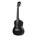 BLUEBERRY UK-10 Concert Ukulele Nylon String, Sapele Body, Engineering Wood Fingerboard & bridge, Retro Finish, with Bag and Picks - 23 Inch (Black)