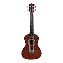 BLUEBERRY UK-40 Concert Ukulele Aquila String Body Sapele and Mahogany, Gloss Finish With Bag and 2 Picks - 24 Inch (Absolute Brown)