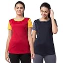 BLUECON Combo Pack Solid Polyester Slim Fit
