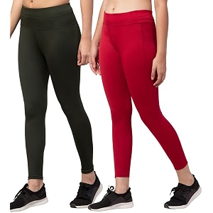 BLUECON Gym wear Leggings Ankle Length Workout