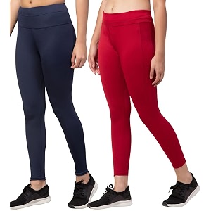 BLUECON Gym wear Leggings Ankle Length Workout