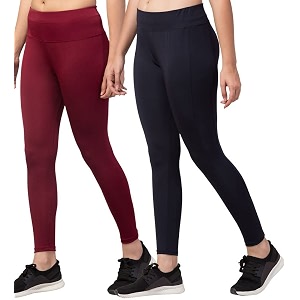 BLUECON Gym wear Leggings Ankle Length Workout