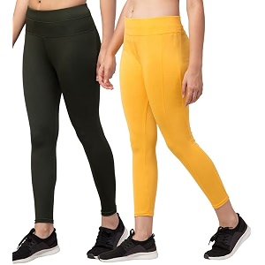 BLUECON Gym wear Leggings Ankle Length Workout