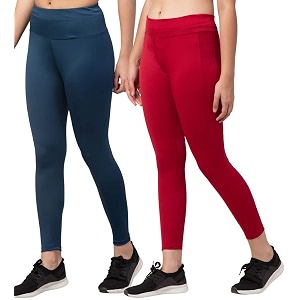 BLUECON Gym wear Leggings Ankle Length Workout