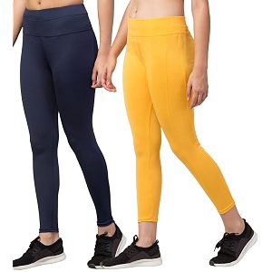 BLUECON Gym wear Leggings Ankle Length Workout