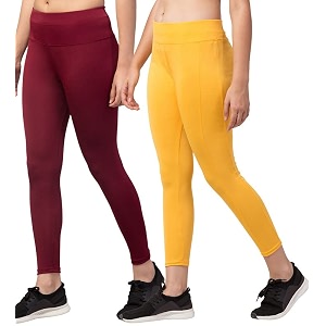 BLUECON Gym wear Leggings Ankle Length Workout