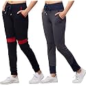 BLUECON Women39s Slim Fit Polyester Trackpants Combo