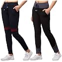 BLUECON Women39s Slim Fit Polyester Trackpants Combo