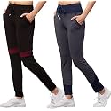 BLUECON Women39s Slim Fit Polyester Trackpants Combo