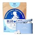 BLUELAND 100% Plastic-Free Dishwasher Detergent Tablets Set, Free &amp; Clear
