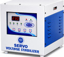 BLUELIZER 5 KVA SERVO WORKING RANGE (100 - 285 V) (INDIA'S FIRST SERVO WITH IN DISPLAY AMPERE METER) ((HIGH / LOW Cut Off Output Voltage 230 Copper Coil 1 Year WARRANTY)