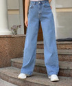 BLUELOCK Wide Leg Women Light Blue Jeans