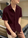 BlueMatrix Men Solid Casual Maroon Shirt