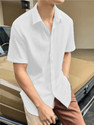 BlueMatrix Men Solid Casual White Shirt