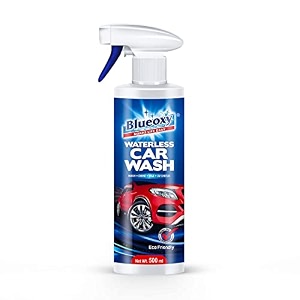 blueoxy waterless car wash amp wax  quick car detailing  cleans shines amp protects  carnauba wax shiner  dry wash shiner  ecological formulation  500 ml  rtu spray qty 1