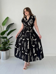 BLUERTONE Women A-line Black Maxi Full Length
