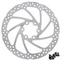 BlueStars 160mm Disc Brake Rotor Stainless Steel with 6 Bolts