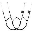 BlueStars 2 pcs 158152 582991501 Lawn Mower Throttle Cable - for Poulan Pro