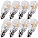 BlueStars E12 T20 Himalayan Salt Lamp Bulb 120V 15W 2700K Warm White