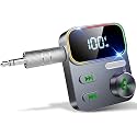Beeitzie Bluetooth 5.3 Aux Receiver for Car,【2023 Upgraded Enhanced Mic &amp; LED Display】 Bluetooth Car Adapter,Wireless Audio Receiver for Car/Home Stereo/Wired Headphones/Speaker,26H Battery Life