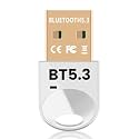 Bluetooth 5.3+EDR USB Adapter for PC, Wireless Dongle Receiver Transmitter for Keyboard, Mouse, Speaker, Headset, Support Windows 11/10/8.1, Plug and Play No Driver Required