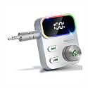 Bluetooth 5.3 Receiver for Car,[Upgraded Enhanced Mic & LED Display] Bluetooth Car Adapter,Wireless Audio Receiver for Car/Home Stereo/Wired Headphones/Speaker,26H Battery Life & Noise Cancelling …