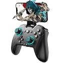 Bluetooth Controller for Switch/Mac/PC/Steam/Mobile Phone/iOS/Android//TV/iPad/Table/Apple Arcade MFi Games, switch pro controller wireless with Adjustable Dual Motion,Turbo,Macros,6-Axis,Wake Up for Black Myth: Wukong (Black