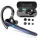 Bluetooth Headset, 90Hrs Bluetooth 5.3 Earpiece, APTX HD Audio, Mute Button