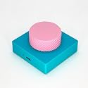 Bluetooth Media Control Knob, Controller for PC/Gaming/Home Audio/Desktop,Multi-Function Button with Adjustment,Wireless Volume Controller for Windows, Android, iOS, macOS (Mint Pink)