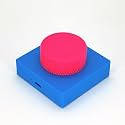 Bluetooth Media Control Knob, Controller for PC/Gaming/Home Audio/Desktop,Multi-Function Button with Adjustment,Wireless Volume Controller for Windows, Android, iOS, macOS (Sea Blue Rose)