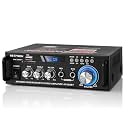 Bluetooth Stereo Receiver Amplifier,RMS 40W x 2 Peak Power 600W Home Audio Amp with FM Radio,USB/SD,Amplifier for Home Theater Karaoke,Garage &amp;Outdoor Speakers