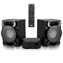 LyxJam Bluetooth Stereo System for Home with CD Player, MP3, USB, Audio in, FM Radio, Bass Reflex Speaker, 350 Watts, Remote Control Included