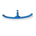 BlueWave Curved 18" Pool Brush for Walls and Floors with Nylon Fiber Bristles Nylon Wet and Dry Brush (Blue)