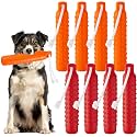 Blueweenly Orange and Red Dog Bumper Toy Training Dummy, 8 Pcs