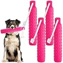 Blueweenly Pink Dog Bumper Toy Training Dummy, 4 Pcs